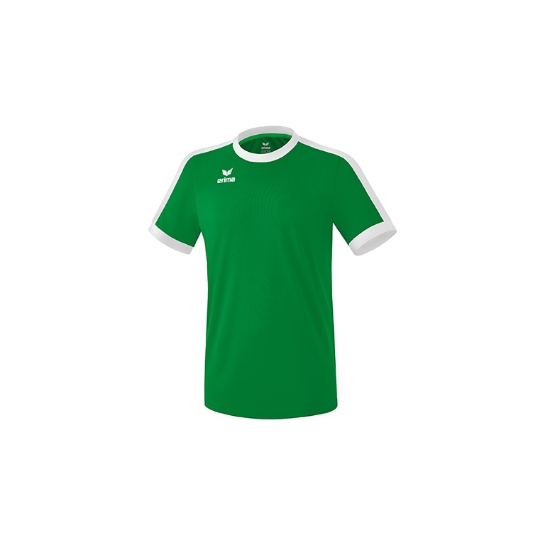 Erima Sport T-shirt Jersey Retro Star (100% Polyester) emerald green/white Men
